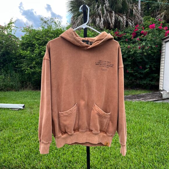 Timberland x American Eagle Logo Pullover Hoodie Size XS - Picture 3 of 10